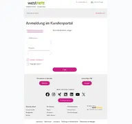 Kleine Seitenvorschau von service.westnetz.de