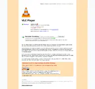Kleine Seitenvorschau von vlc-download.de