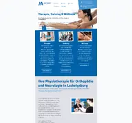 Kleine Seitenvorschau von ja-physiotherapie-ludwigsburg.de