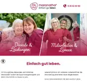 Kleine Seitenvorschau von maranatha.de
