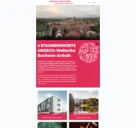 Kleine Seitenvorschau von welterbe-sachsen-anhalt.de