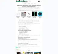 Kleine Seitenvorschau von akkuplus.de
