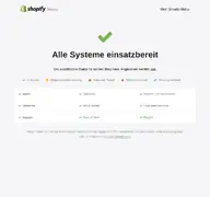 Kleine Seitenvorschau von shopifystatus.com