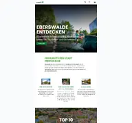 Kleine Seitenvorschau von tourismus-eberswalde.de