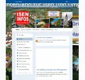 Kleine Seitenvorschau von isen-infos.de