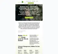 Kleine Seitenvorschau von green2b.de
