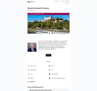 Kleine Seitenvorschau von pressburg.diplo.de