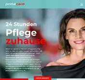 Kleine Seitenvorschau von primecare.de