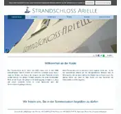 Kleine Seitenvorschau von strandschloss-arielle.de