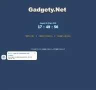 Kleine Seitenvorschau von gadgety.net