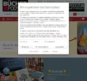 Kleine Seitenvorschau von buecher-podszun.buchhandlung.de