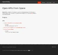 Kleine Seitenvorschau von open-notify.org