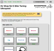 Kleine Seitenvorschau von shop.bikespeed.de