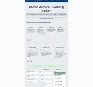 Kleine Seitenvorschau von guenstig-parken-baden-airpark.de