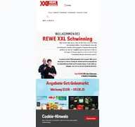 Kleine Seitenvorschau von rewe-schwinning.de