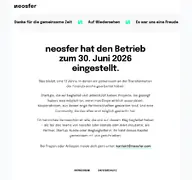 Kleine Seitenvorschau von neosfer.de