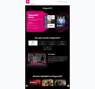 Kleine Seitenvorschau von magentatv.de