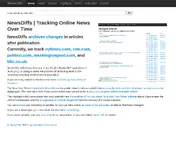 Kleine Seitenvorschau von newsdiffs.org