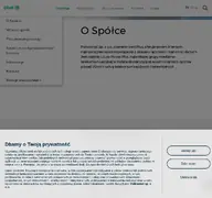 Kleine Seitenvorschau von polkomtel.com.pl