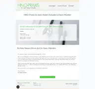 Kleine Seitenvorschau von schaake-hno.de
