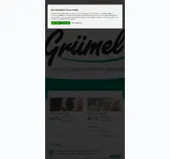 Kleine Seitenvorschau von gruemel.de