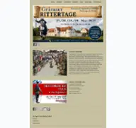 Kleine Seitenvorschau von gruenauer-rittertage.de