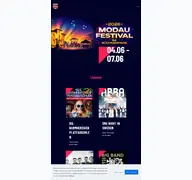 Kleine Seitenvorschau von modau-festival.de