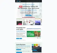 Kleine Seitenvorschau von softmaker.com