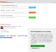 Kleine Seitenvorschau von yasni.de