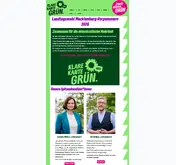Kleine Seitenvorschau von gruene-mv.de