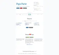 Kleine Seitenvorschau von papaparse.com