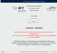 Kleine Seitenvorschau von grundbuch-sh.de