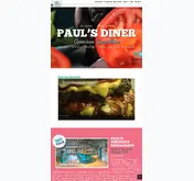 Kleine Seitenvorschau von pauls-diner-sw.de