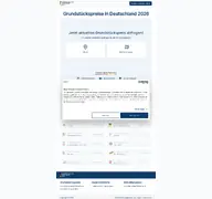 Kleine Seitenvorschau von grundstueckspreise-deutschland.de