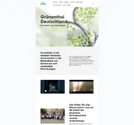 Kleine Seitenvorschau von grunenthal.de