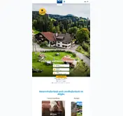 Kleine Seitenvorschau von allgaeu-urlaubaufdembauernhof.de