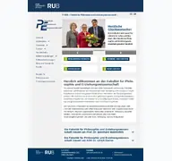 Kleine Seitenvorschau von pe.ruhr-uni-bochum.de