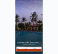 Kleine Seitenvorschau von oceanbay.resorthotel.de