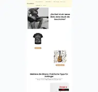 Kleine Seitenvorschau von guitar4hero.de