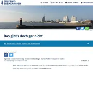 Kleine Seitenvorschau von stadtmarketing-bremerhaven.de
