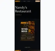 Kleine Seitenvorschau von nandys-restaurant.de