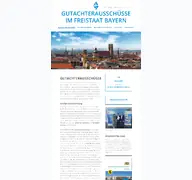 Kleine Seitenvorschau von gutachterausschuesse-bayern.de