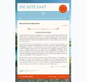 Kleine Seitenvorschau von gute-saat.de