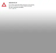 Kleine Seitenvorschau von alphadesk.de