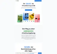 Kleine Seitenvorschau von cameyo.com