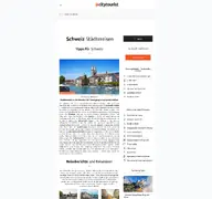 Kleine Seitenvorschau von swiss.city-tourist.de