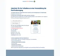 Kleine Seitenvorschau von gutschein.familienbewegung.de