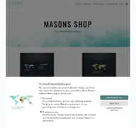 Kleine Seitenvorschau von gutschein.masons-restaurant.de