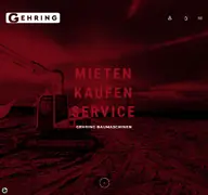 Kleine Seitenvorschau von gehring-baumaschinen.de