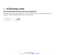 Kleine Seitenvorschau von w3snoop.com